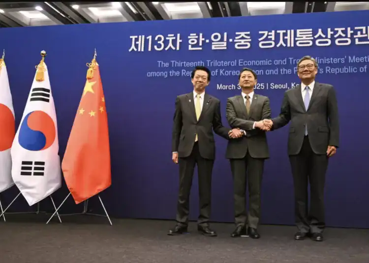 China, Japón y Corea del Sur han anunciado que presentarán una respuesta conjunta a los aranceles impuestos por Estados Unidos